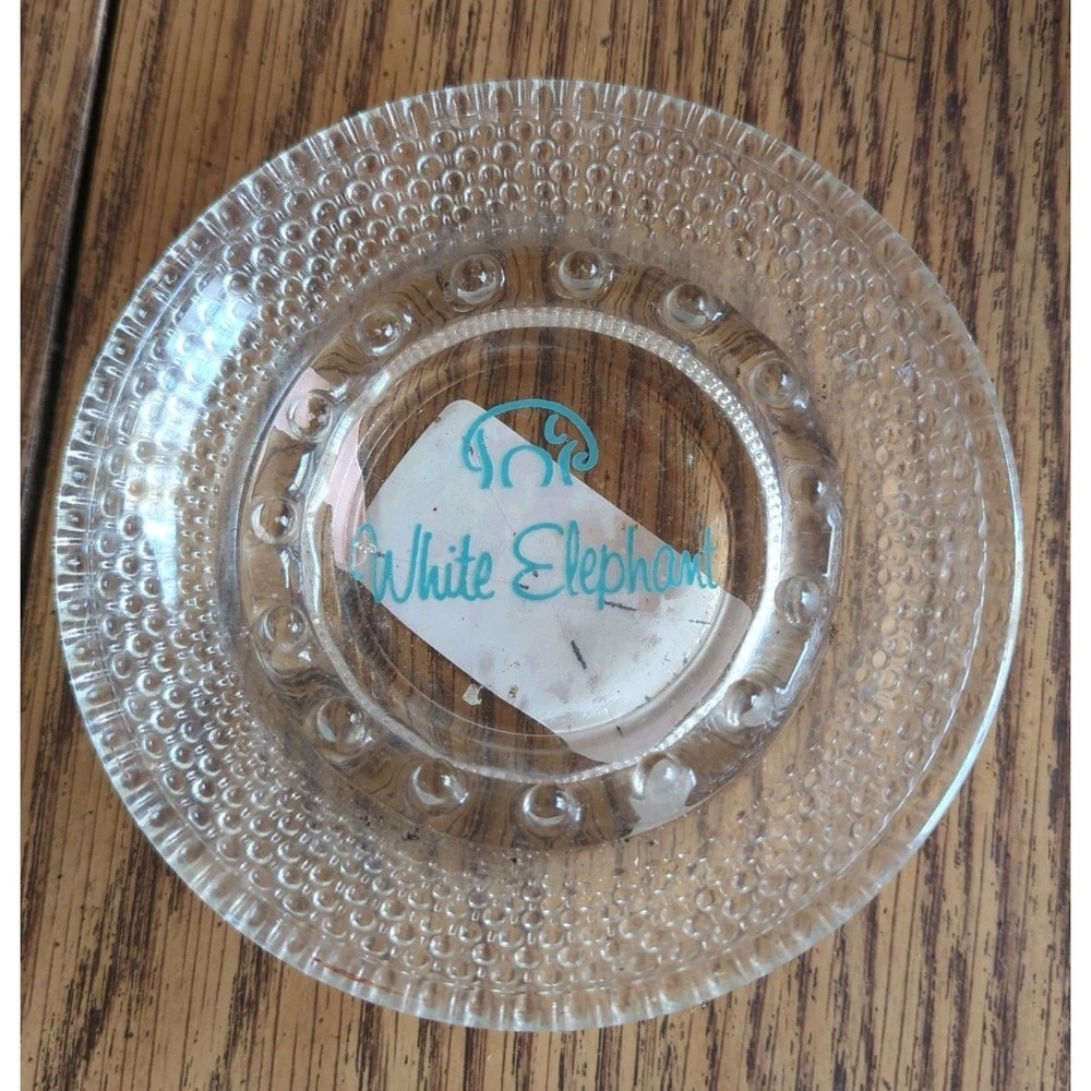 Vintage Glass Advertising Ashtray The San Francisco Hilton